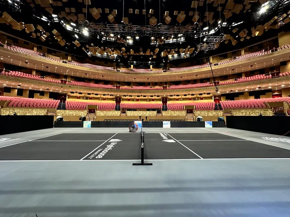 Professional pickleball court installation