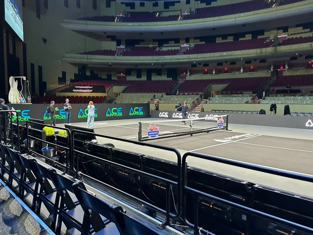 Pickleball court professional installation