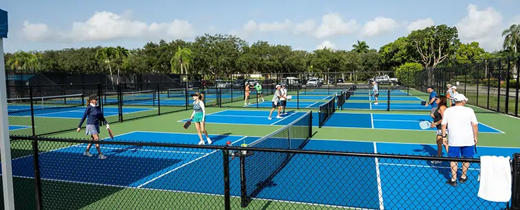 Pickleball surface from advanced polymer technology 